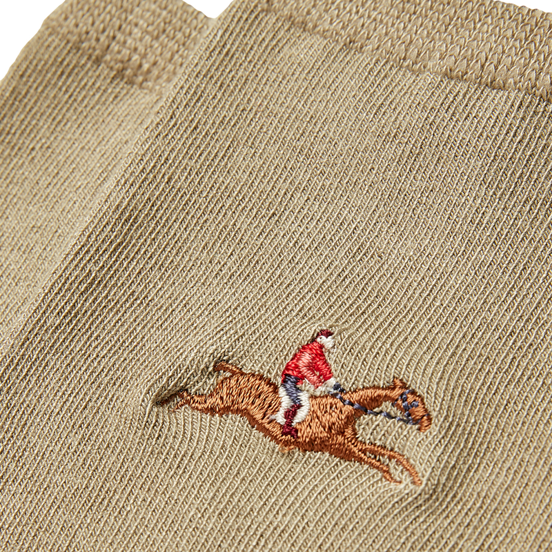 Joules Excellent Everyday Embroidered Socks - Oat Embroidered Horse-2